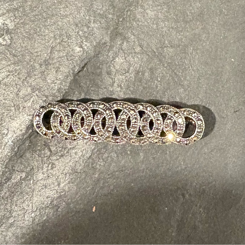 Sterling Silver and Marcasite Pin,